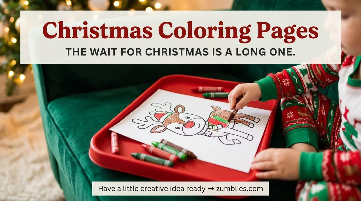 Christmas Coloring Pictures for Kids: Turn Festive Images Into Creative Story Play
