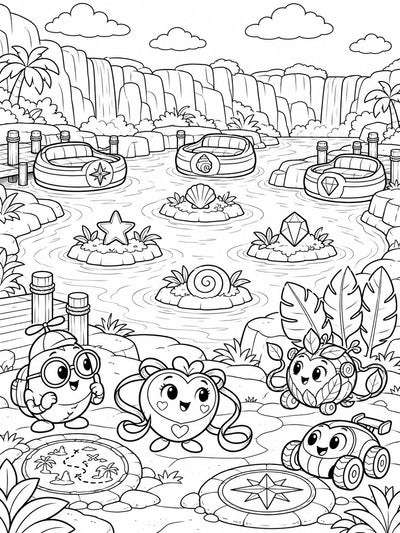 Zumblies Theme Park Coloring Book for Kids