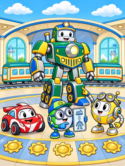 Zumblies Transforming Robot Coloring Book