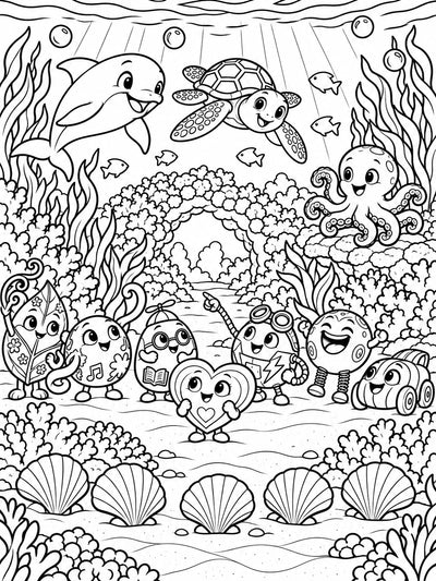 Zumblies Ocean Coloring Book for Kids
