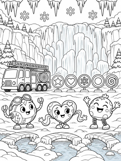 Zumblies Christmas Cars & Trucks Coloring Book for Kids