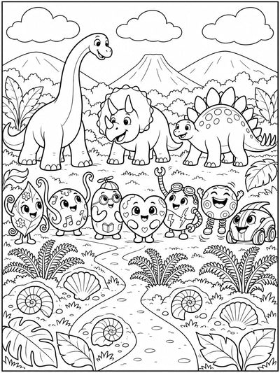 Zumblies Dinosaur Coloring Book for Kids