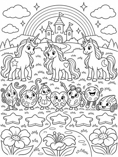 Zumblies Unicorn Coloring Book for Kids