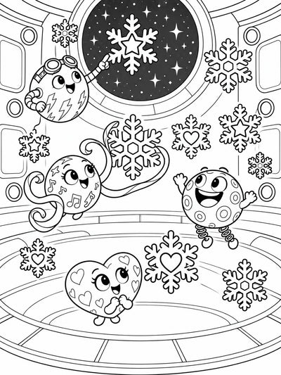 Zumblies Christmas Space Coloring Book for Kids
