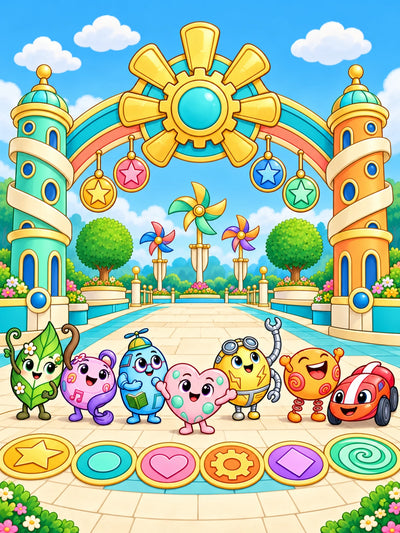 Zumblies Theme Park Coloring Book for Kids