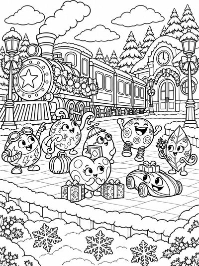 Zumblies Christmas Coloring Book Bundle – 7 Books, 210 Adventures