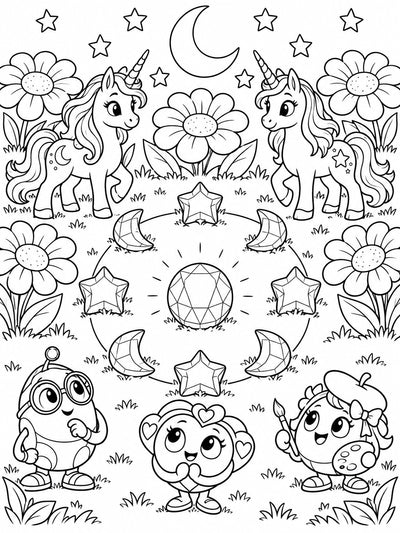 Zumblies Unicorn Coloring Book for Kids