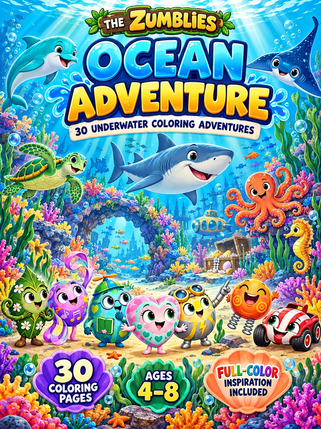 Zumblies Ocean Coloring Book for Kids