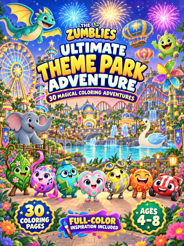 Zumblies Theme Park Coloring Book for Kids