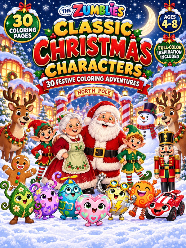 Zumblies Classic Christmas Coloring Book
