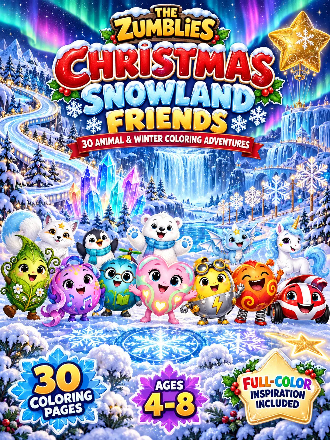 Zumblies Christmas Animal Coloring Book for Kids